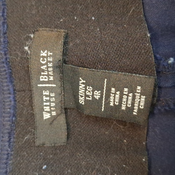 WHBM BLUE SKINNY LEG 4R PANTS - Picture 7 of 8